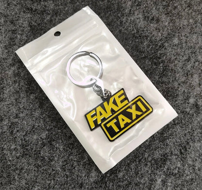 FAKE TAXI METAL KEY RING