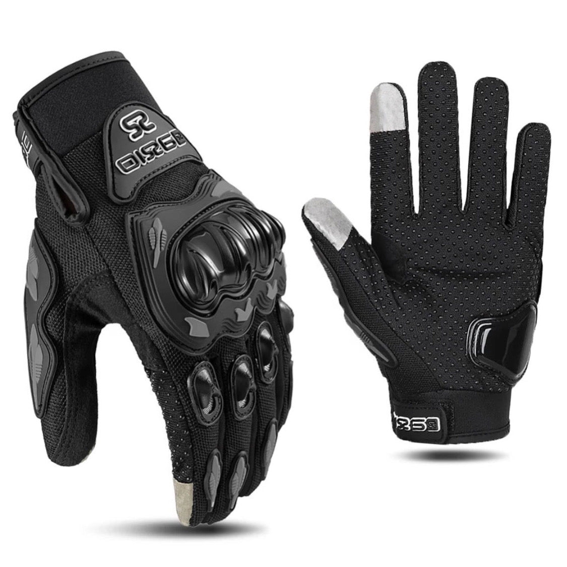 MotoCentric®️ HIGH IMPACT MOTORCYCLE GLOVES BLACK OR PINK