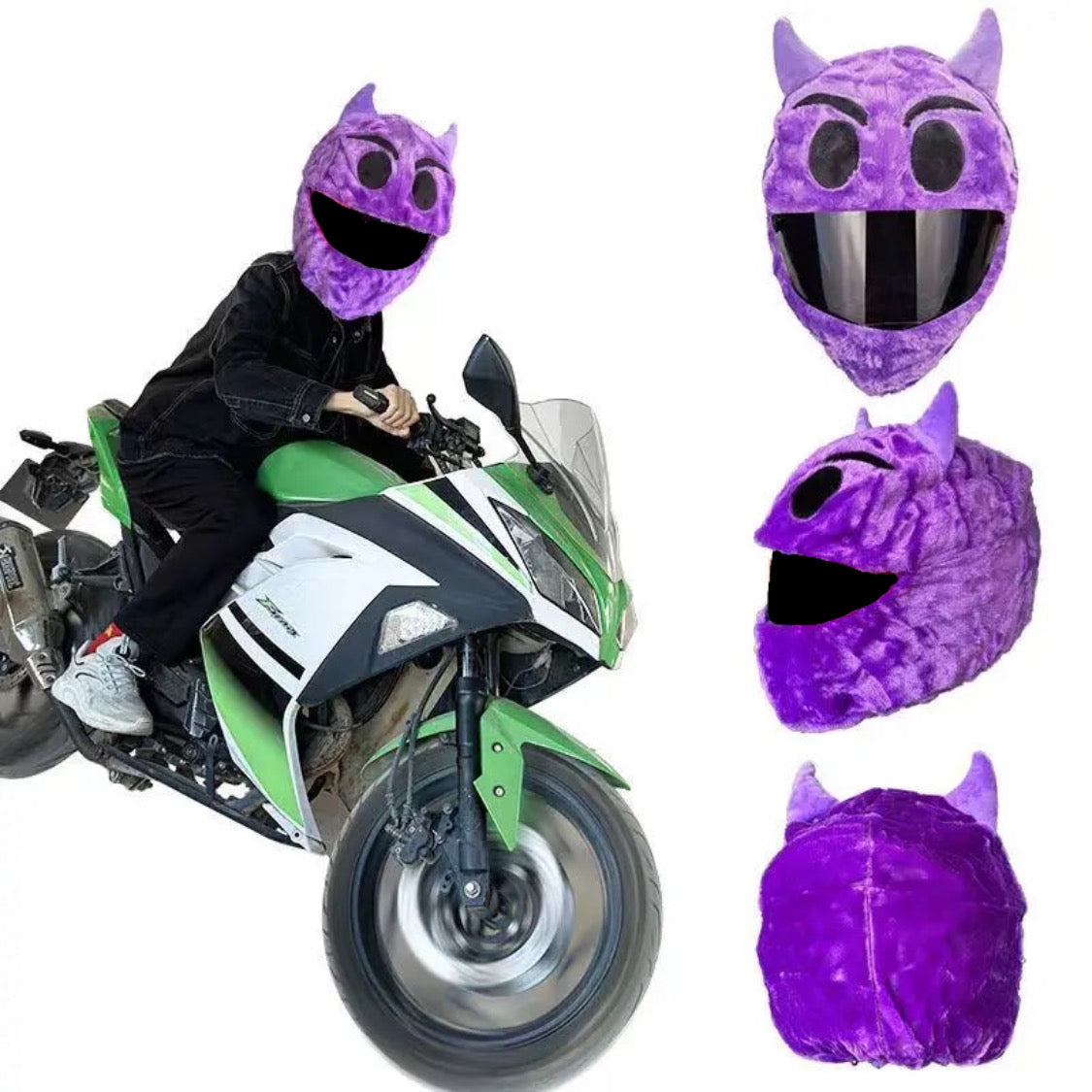 PUPPET COLLECTIVE HELMET COVER “PURPLE MISCHIEF”