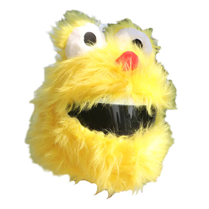 FURRY COLLECTIVE MOTORCYCLE HELMET COVER “YELLOW SCRUFF”