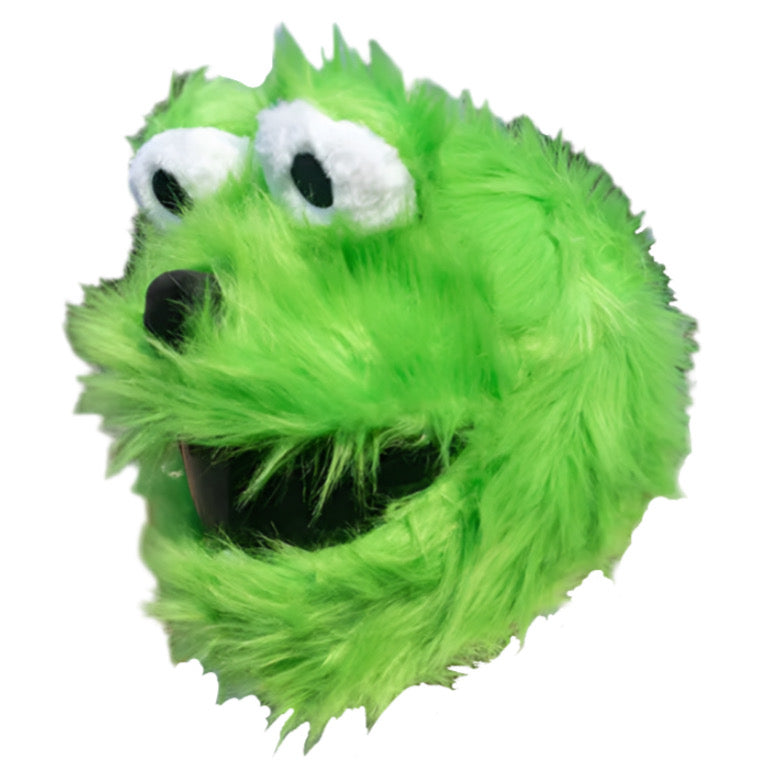 FURRY COLLECTIVE MOTORCYCLE HELMET COVER “GREEN SCRUFF”