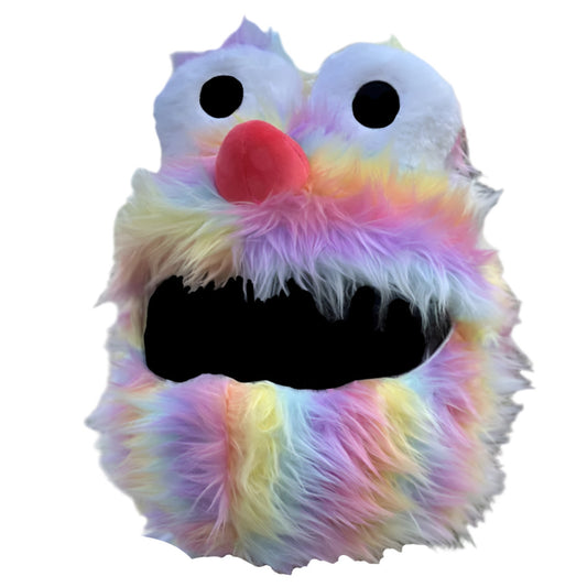 FURRY COLLECTIVE MOTORCYCLE HELMET COVER “RAINBOW POPSICLE”