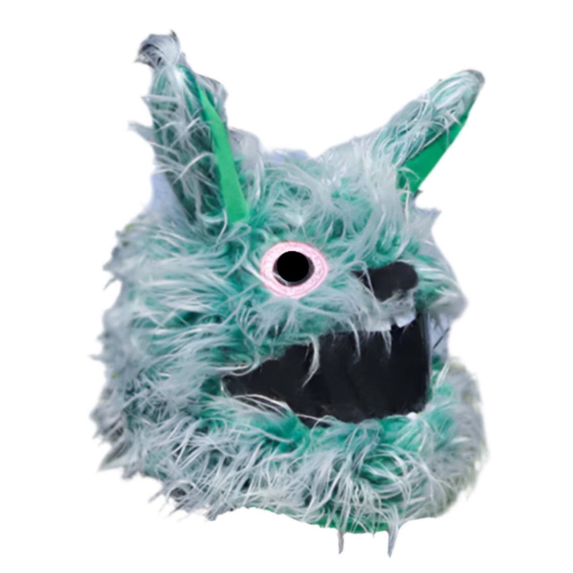 FURRY COLLECTIVE MOTORCYCLE HELMET COVER “EMERALD BUNNY”