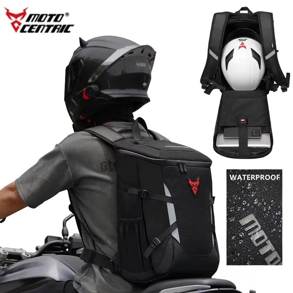 MotoCentric®️ 28L WATERPROOF MOTORCYCLE BACKPACK