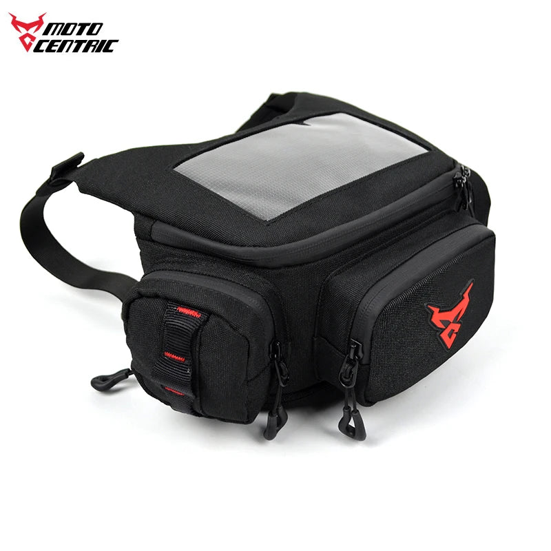 MotoCentric®️ WATERPROOF MOTORCYCLE BAG WITH SMART PHONE TOUCHSCREEN STORAGE + FREE RAIN COVER